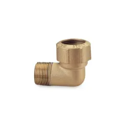 Mosiężne kolano skręcane do rur PE 40x1 1/4" GZ / kolano przejściowe / 040 VX ITAP