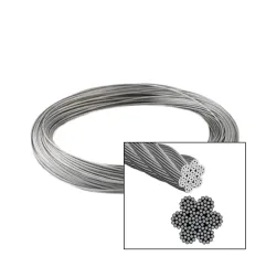 Linka stalowa nierdzewna INOX AISI 316 fi 3mm min. do mocowania pomp