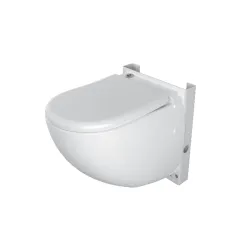 SANICOMPACT COMFORT - Ceramiczna miska WC z deską, bez spłuczki, z wbudowanym pompo-rozdrabniaczem