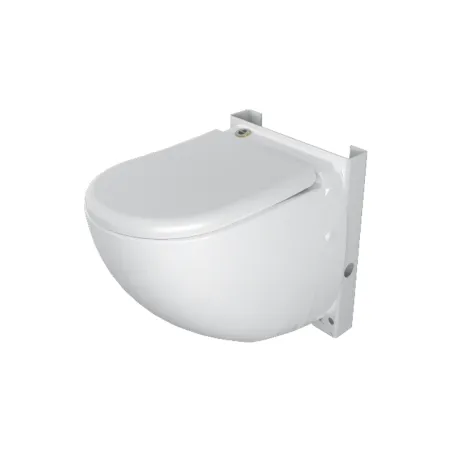 SANICOMPACT COMFORT - Ceramiczna miska WC z deską, bez spłuczki, z wbudowanym pompo-rozdrabniaczem