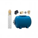 Zestaw głębinowy Pompa SKM 100 230V ze zbiornikiem hydroforowym 50l + akcesoria