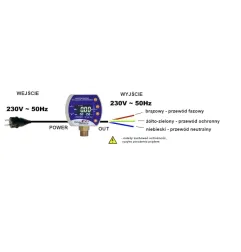 Elektroniczny wyłącznik ciśnieniowy EWC PROTECT 10 wer.3.0 SS przyłącze ze stali nierdzewnej