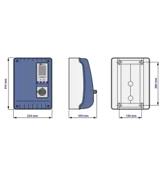 Wielofunkcyjna elektroniczna skrzynka sterująca E2 MONO dla 2 pomp
