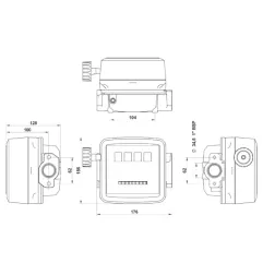 Mechaniczny licznik przepływu cieczy K44