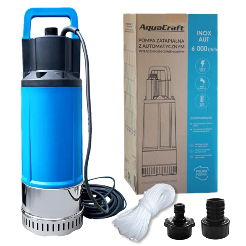 Pompa do deszczówki, wody, nawadniania AUTOMATYCZNA INOX PLUS 6000