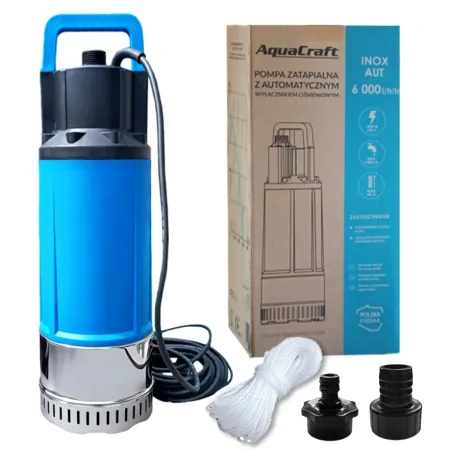 Pompa do deszczówki, wody, nawadniania AUTOMATYCZNA INOX PLUS 6000