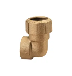 Mosiężne kolano skręcane do rur PE 40x1 1/4" GW / kolano przejściowe / 045 VX ITAP
