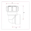 Mosiężne kolano skręcane do rur PE 40x1 1/4" GW / kolano przejściowe / 045 VX ITAP
