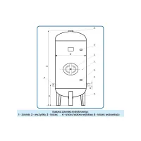 Zbiornik hydroforowy ocynkowany pionowy 100L WIMEST