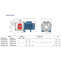 Pompa samossąca, wielostopniowa PEDROLLO PLURIJETm 4/100X 0,75kW