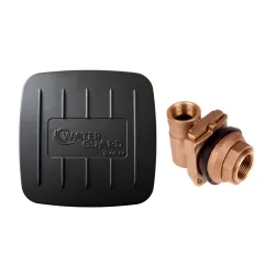 Zestaw złącze szwedzkie 1" (adapter EMS) + pokrywa, obudowa studni głębinowej 110-140 mm WATER GUARD