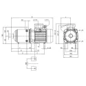 Pompa pozioma wielostopniowa EBARA MATRIX/I 3-3T/0,65 (400V)